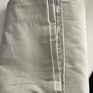 Organic GOTS Gray Queen Cotton Flat Sheet